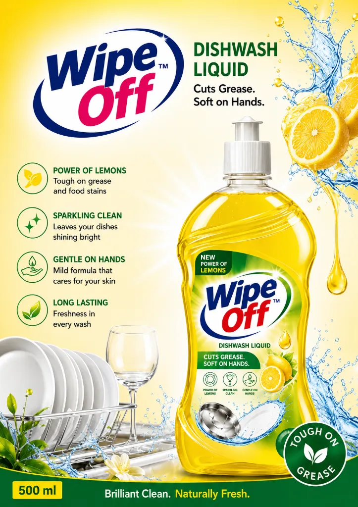 Wipe Out Dish Wash Liquid